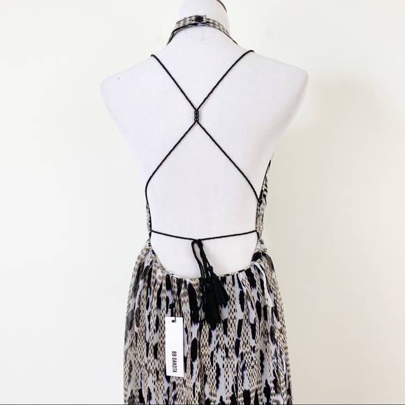 New BB Dakota Maxi Dress Halter Open back - Picture 5 of 8
